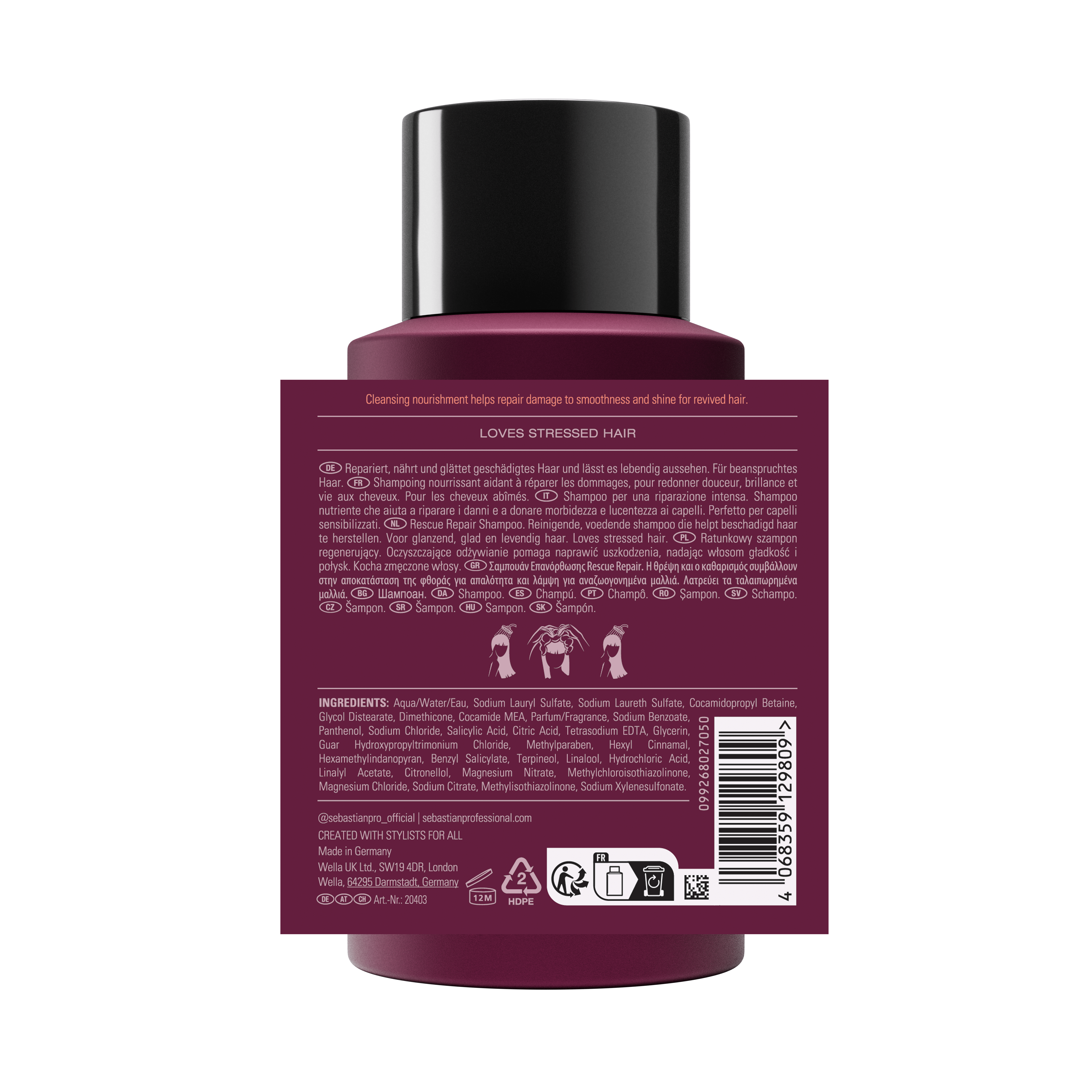 SHAMPOO SEBASTIAN PENETRAITT 250ml