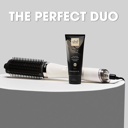 Alisador de cabelo de ar quente 2 em 1 GHD DUET WHITE *Sleek Talker como presente