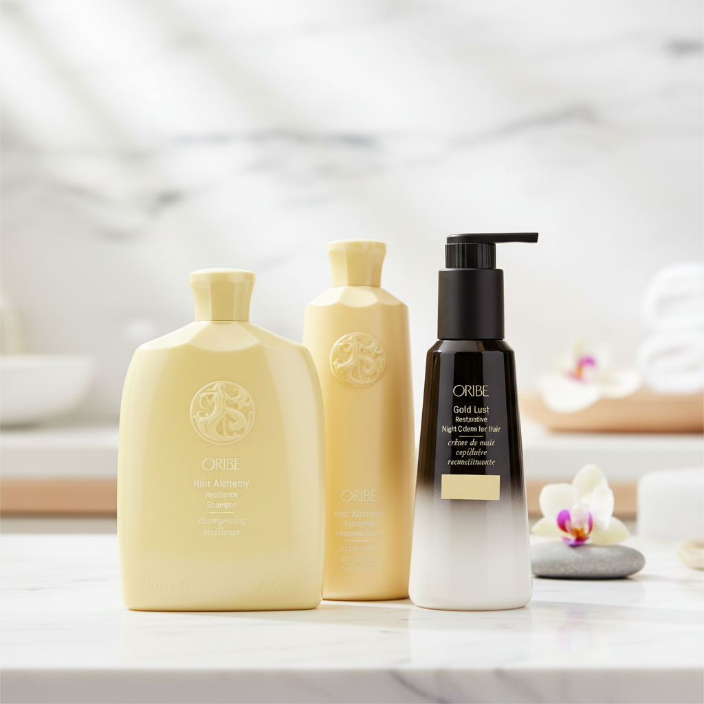 Pack Oribe Hair Alchemy & Gold Lust - Tratamiento Completo Antirotura