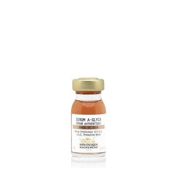 Sérum A-Glyca 8 ml de Biologique Recherche, sérum facial antiedad que ayuda a prevenir la glicación, mejora la firmeza y la calidad de la piel.