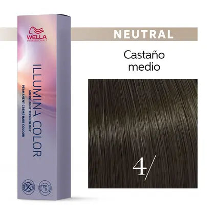 Wella Professionals ILLUMINA COLOR 4/ CASTAÑO MEDIO 60ml