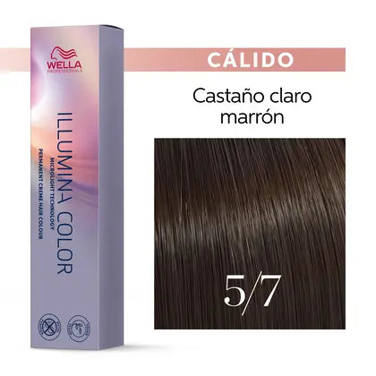 Wella Professionals ILLUMINA COLOR 5/7 CASTAÑO CLARO MARRÓN 60ml