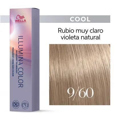 Wella Professionals ILLUMINA COLOR 9/60 RUBIO MUY CLARO VIOLETA NATURAL 60ml