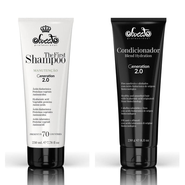 SWEET The First champú + acondicionador Blend Hydration mantenimiento alisado 230ml