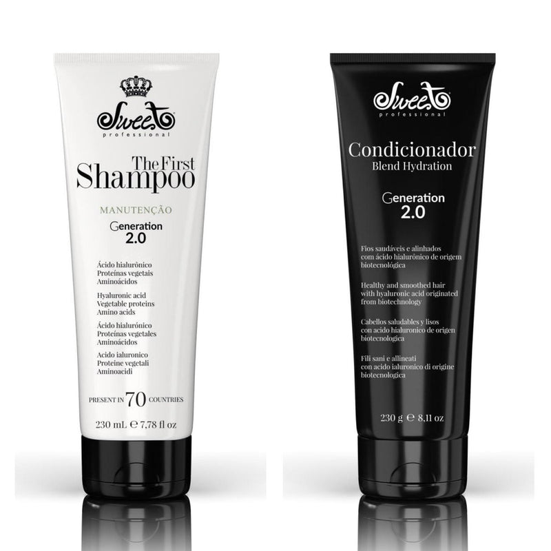 SWEET The First champú + acondicionador Blend Hydration mantenimiento alisado 230ml