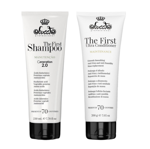 Sweet Shampoo 230ml y Ultra Conditioner The First Home Care 200ml