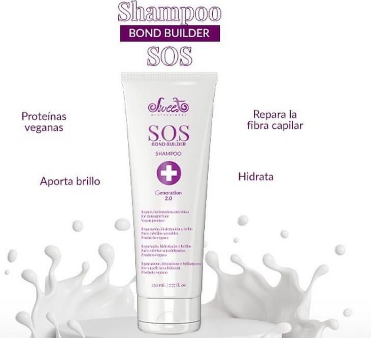 Sweet Professional S.O.S. Shampoo 230 ml – Champú Reparador para Cabello Tratado