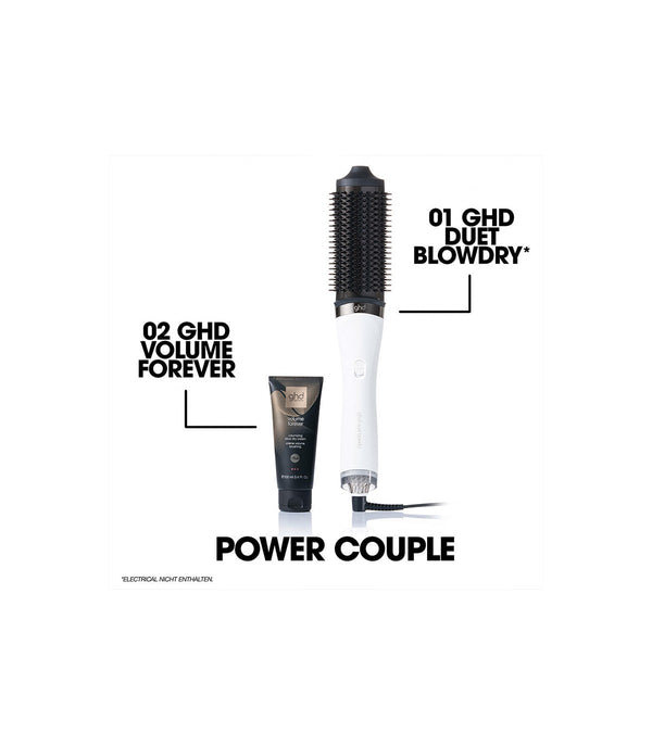 Alisador de cabelo de ar quente 2 em 1 GHD DUET WHITE *Sleek Talker como presente