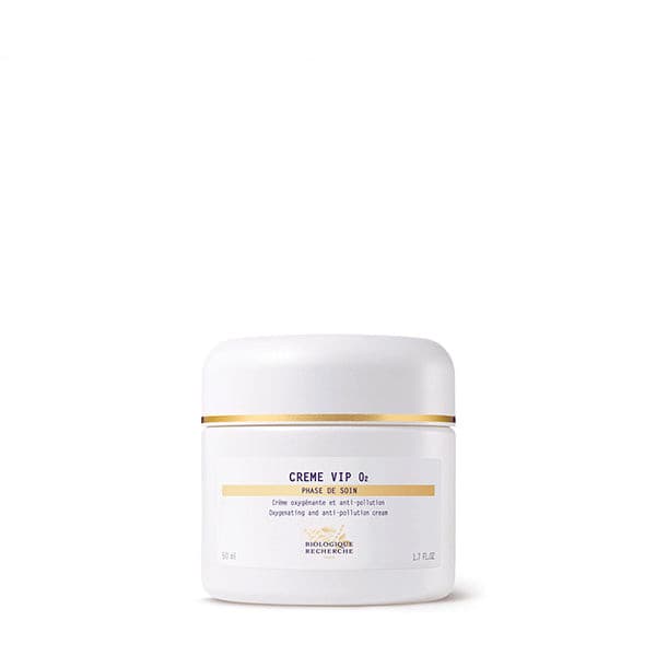 Crème VIP O2 50 ml de Biologique Recherche, crema facial oxigenante y revitalizante que aporta luminosidad y mejora la piel apagada o asfixiada.