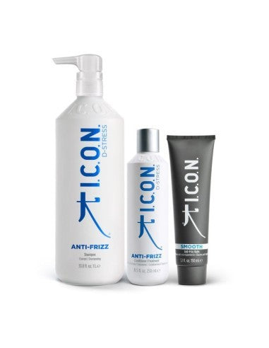 ICON Pack Shampoo Anti-frizz 1L + Condicionador 250ml + Suave 250ml